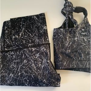 lululemon leggings and sports bra set and bundle!